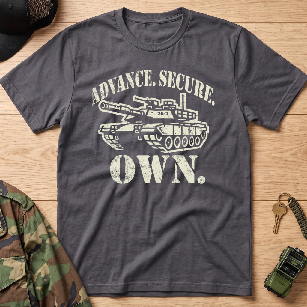 Advance. Secure. Own. Vintage Military Tank T-Shirt