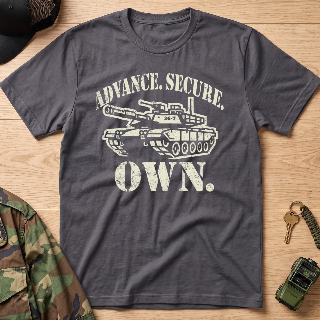 Advance. Secure. Own. Vintage Military Tank T-Shirt