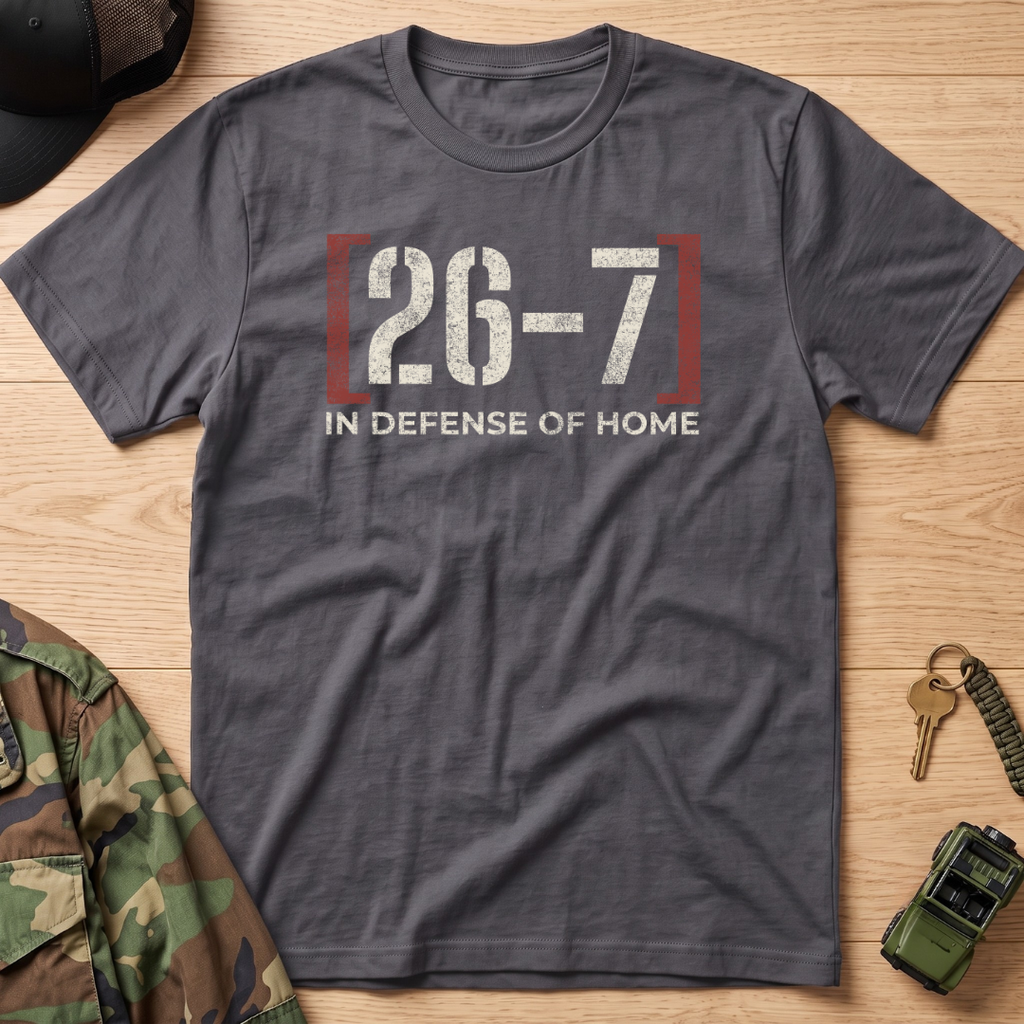 26-7 In Defense of Home T‑Shirt
