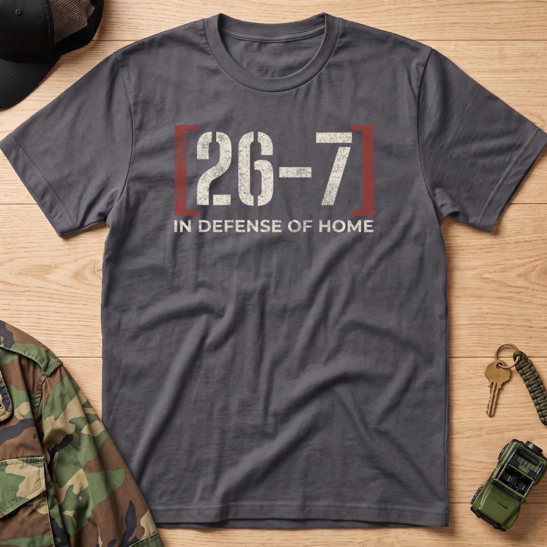 26-7 In Defense of Home T‑Shirt