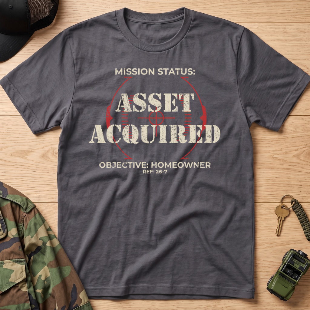 Mission Status: Asset Acquired Reticle T-Shirt