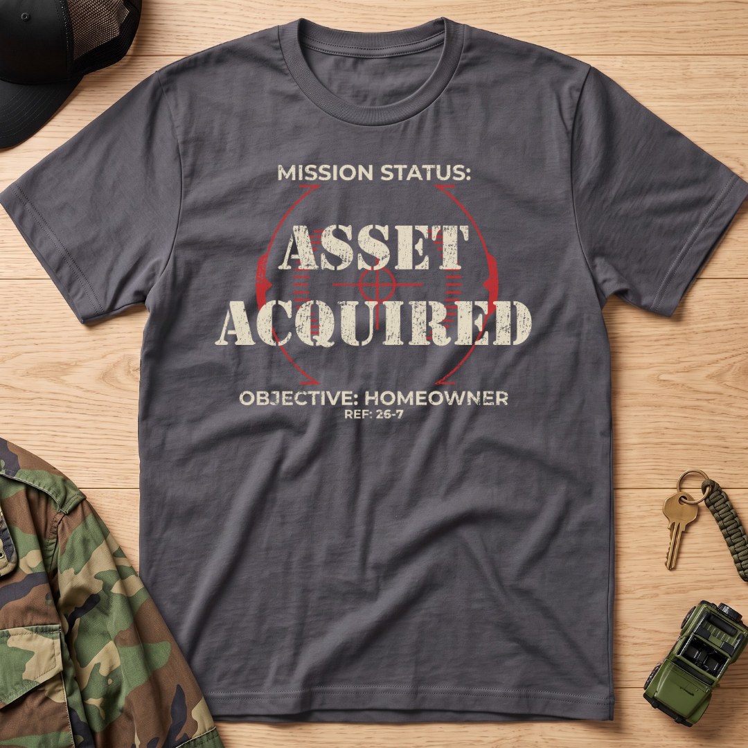 Mission Status: Asset Acquired Reticle T-Shirt