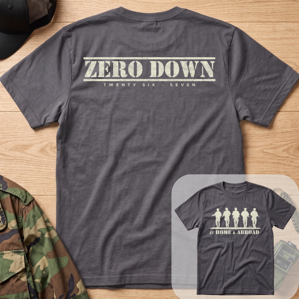Home & Abroad Military Soldiers T-Shirt - Support Our Troops Tee Oversized Cotton