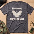 0 Down 100% Earned Vintage Eagle T-Shirt