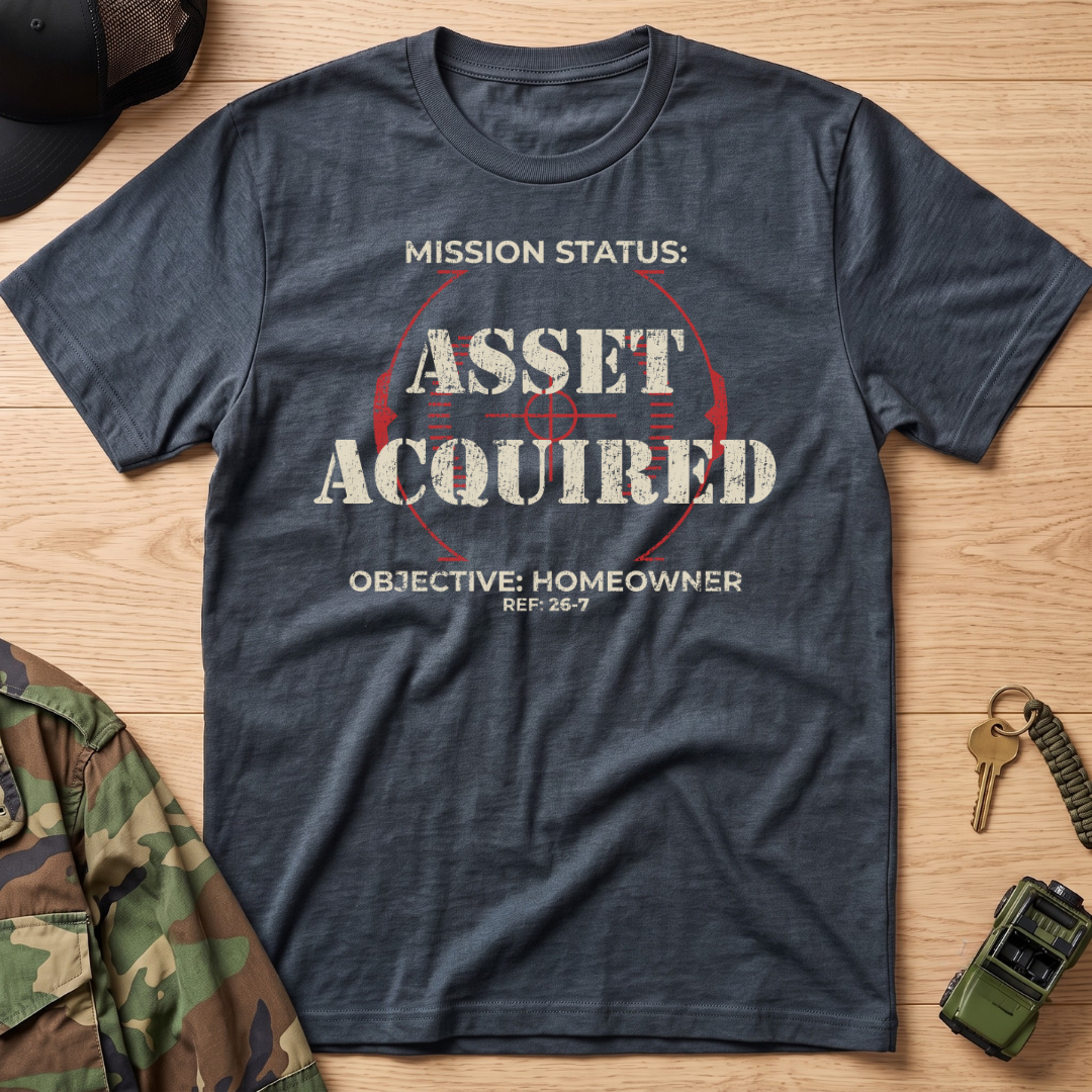Mission Status: Asset Acquired Reticle T-Shirt