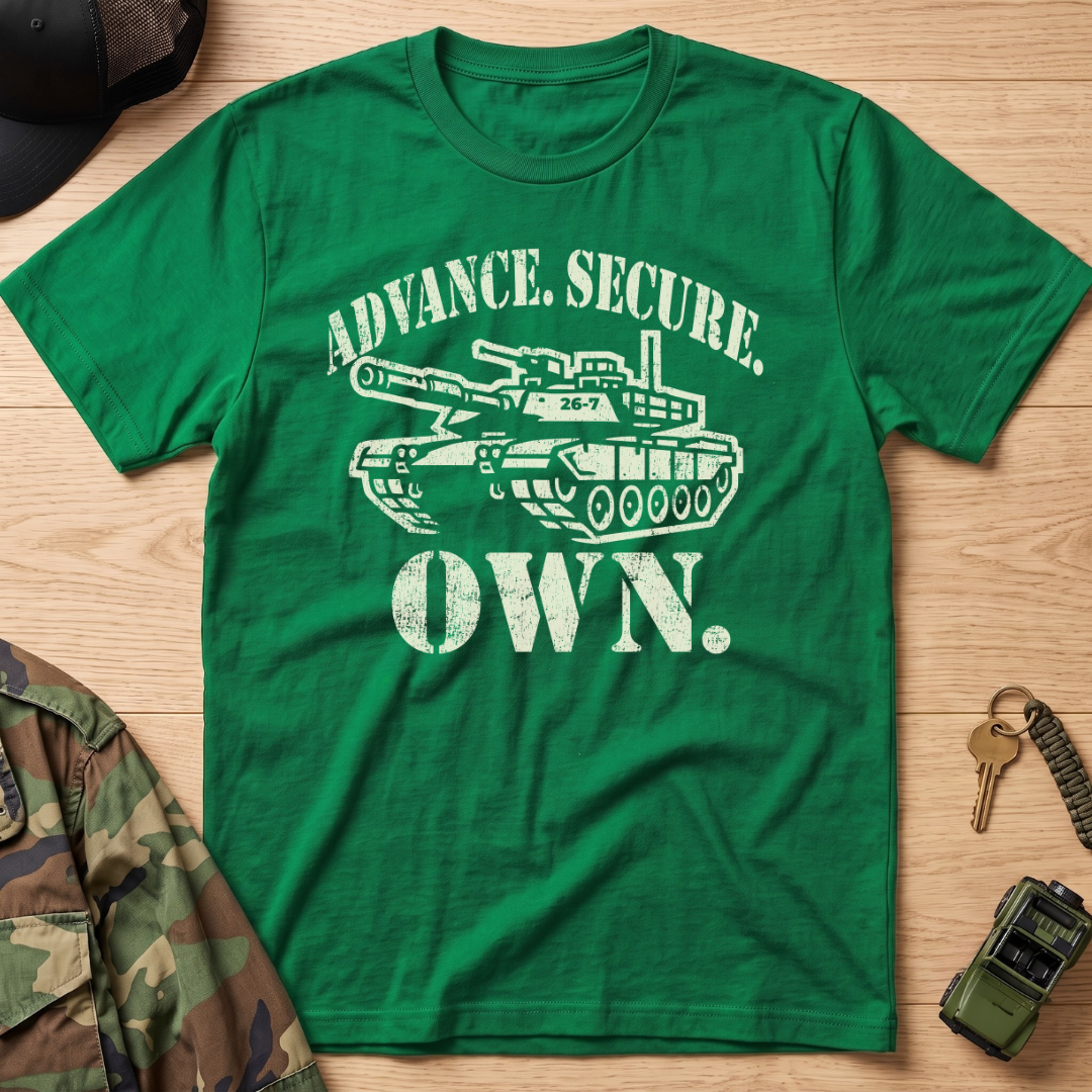 Advance. Secure. Own. Vintage Military Tank T-Shirt
