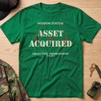 Mission Status: Asset Acquired Reticle T-Shirt