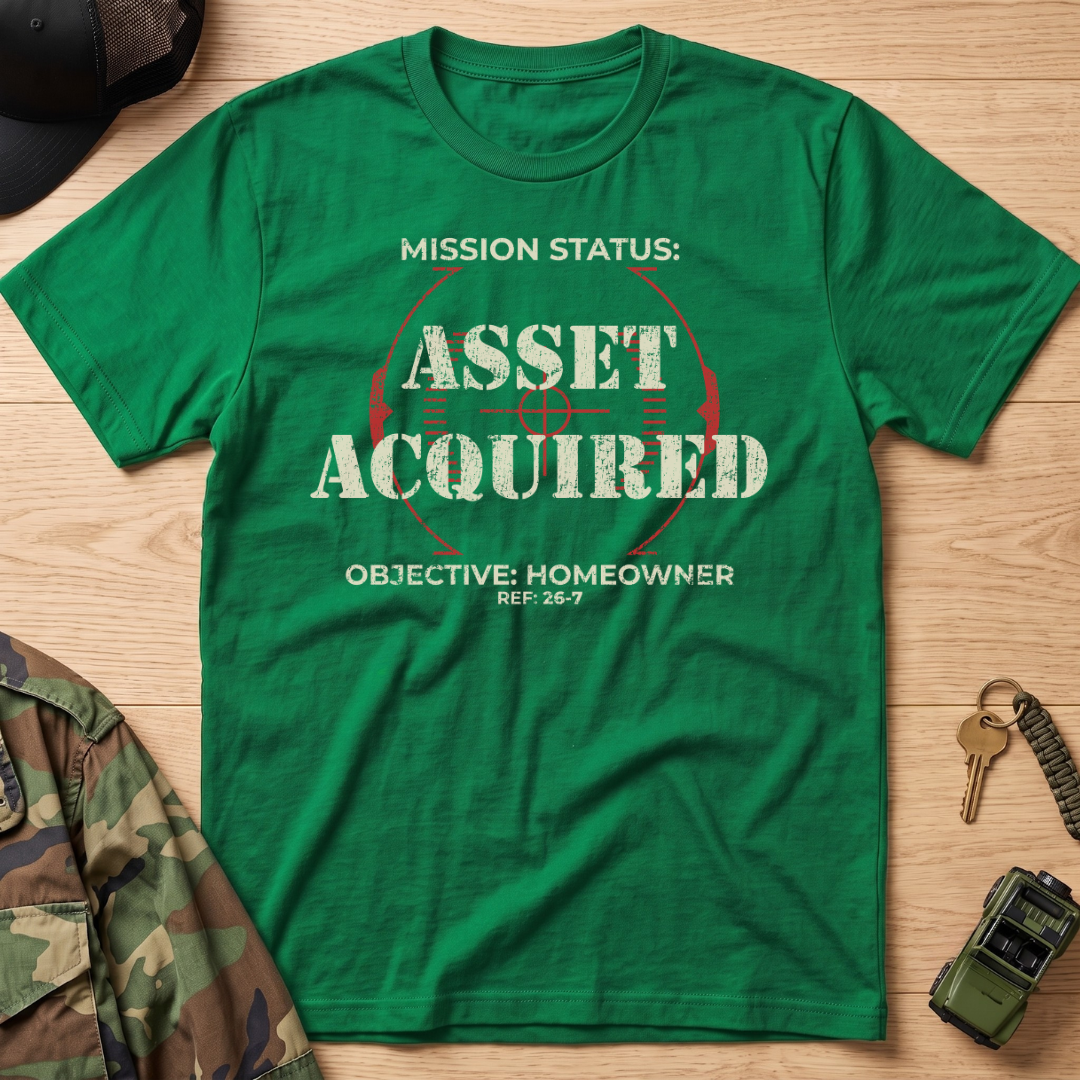 Mission Status: Asset Acquired Reticle T-Shirt