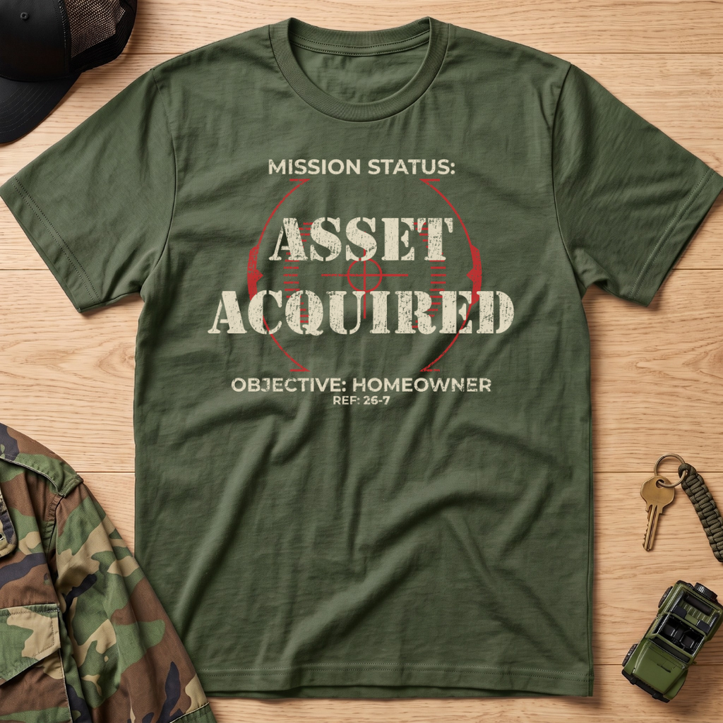 Mission Status: Asset Acquired Reticle T-Shirt