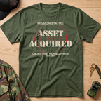 Mission Status: Asset Acquired Reticle T-Shirt