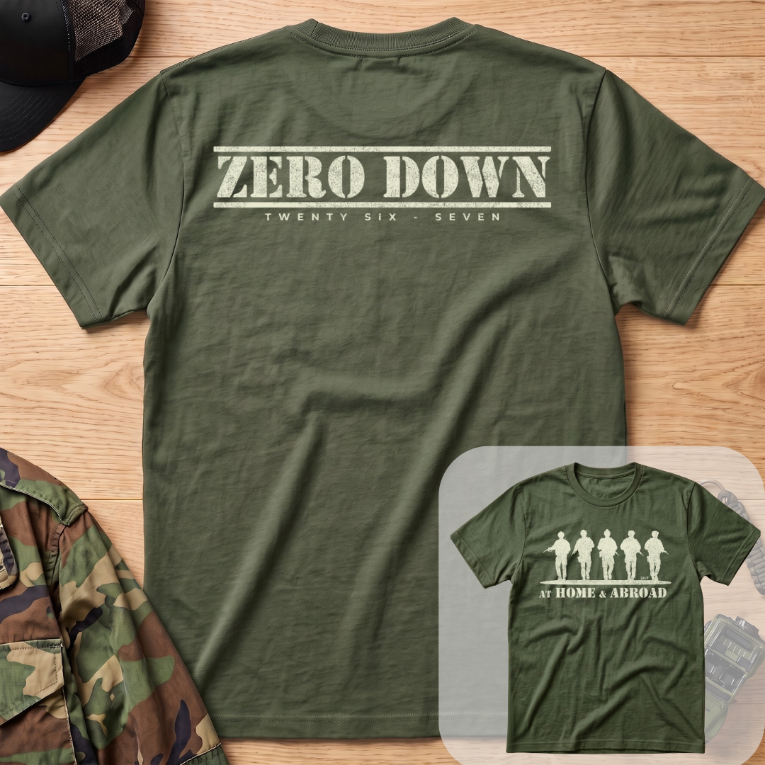 Home & Abroad Military Soldiers T-Shirt - Support Our Troops Tee Oversized Cotton