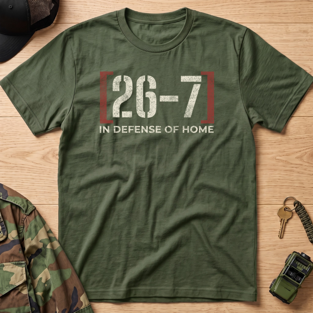 26-7 In Defense of Home T‑Shirt