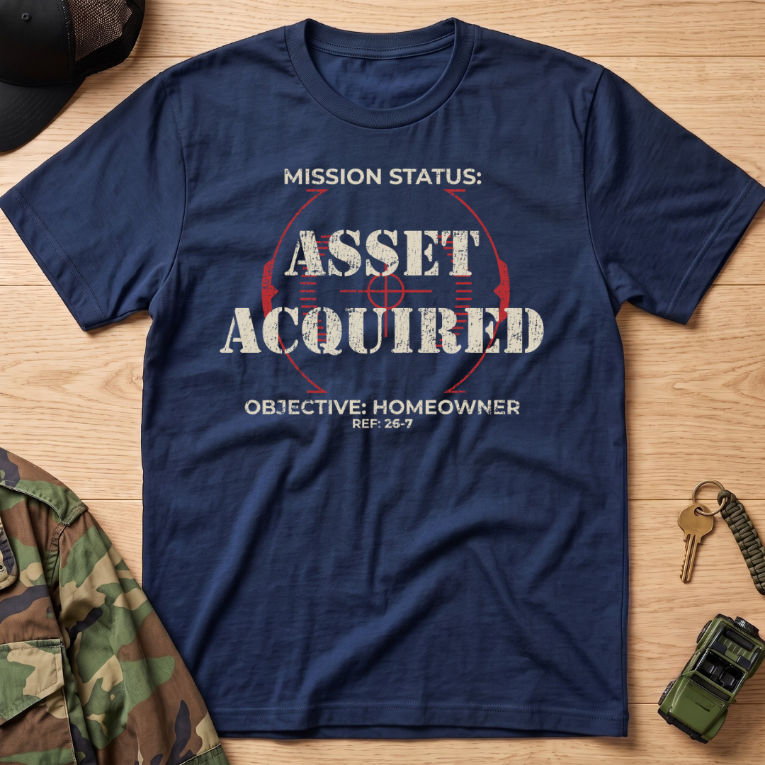 Mission Status: Asset Acquired Reticle T-Shirt
