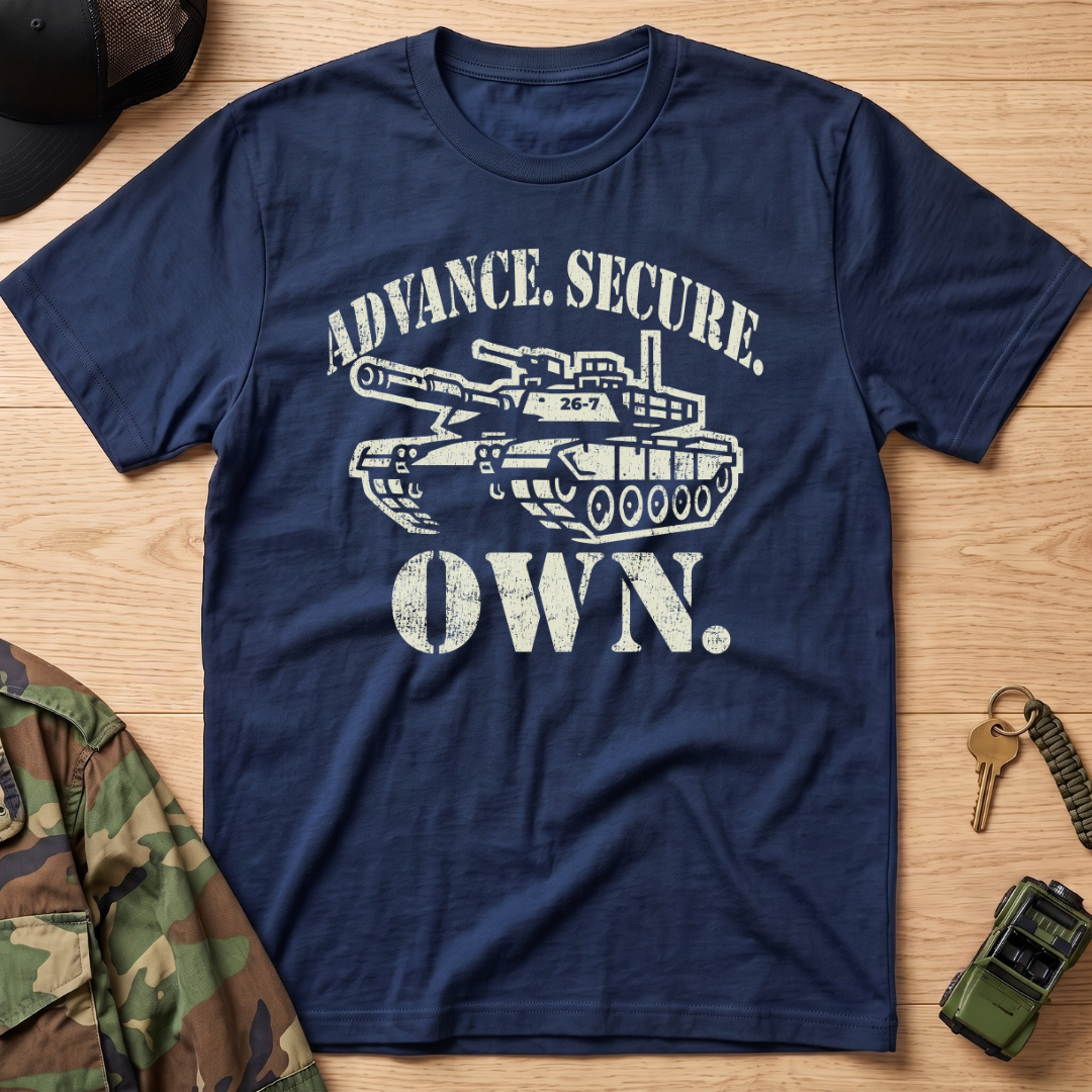 Advance. Secure. Own. Vintage Military Tank T-Shirt