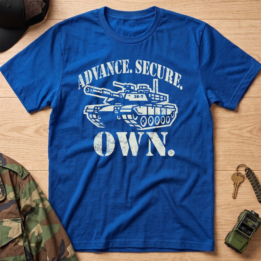 Advance. Secure. Own. Vintage Military Tank T-Shirt