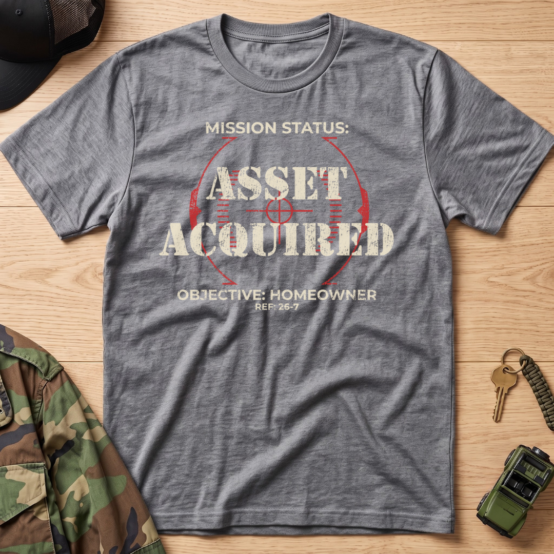 Mission Status: Asset Acquired Reticle T-Shirt