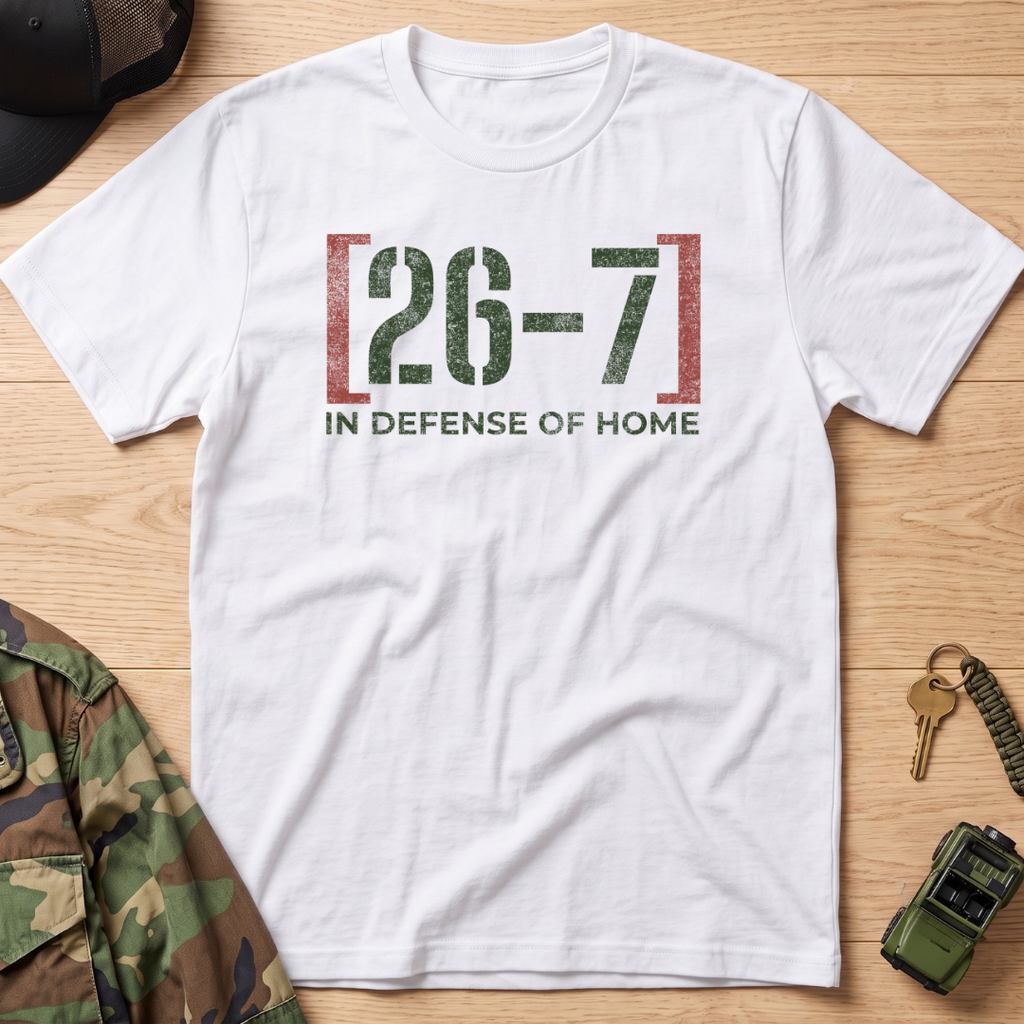 26-7 In Defense of Home T‑Shirt